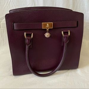 💜 Purple Michael Kors Hamilton Satchel